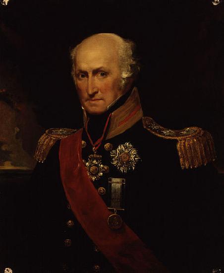 John Hayter Admiral Sir Benjamin Carew c 1833 oil painting image